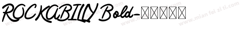 ROCKABILLY Bold字体转换